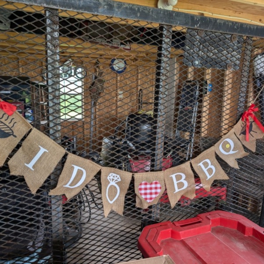 I do BBQ banner rustic